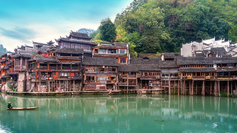 Nhà Sàn Kết Hợp Truyền Thống ở Trung Quốc Đại Lục & Campuchia