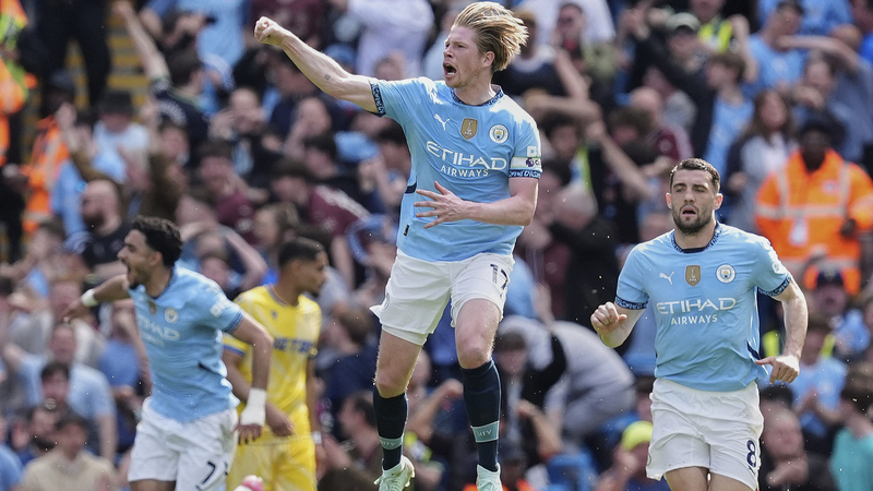 De Bruyne khơi dậy màn lội ngược dòng hoành tráng khi City vượt qua Palace; Arsenal bị cầm hòa De Bruyne khơi dậy màn lội ngược dòng hoành tráng khi City vượt qua Palace; Arsenal bị cầm hòa