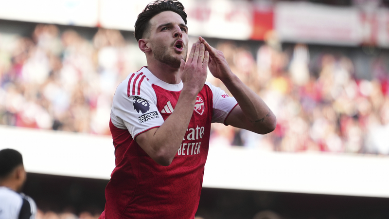 Arsenal giành vị trí Champions League với cú sút của Rice Arsenal giành vị trí Champions League với cú sút của Rice