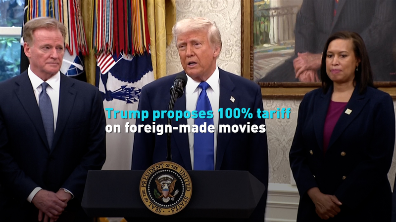 Động thái táo bạo của Trump: Thuế 100% lên phim nước ngoài Động thái táo bạo của Trump: Thuế 100% lên phim nước ngoài video poster