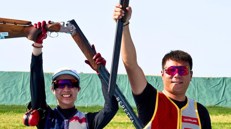Chiến thắng lịch sử: Qi & Zhang giành huy chương vàng Trap hỗn hợp Chiến thắng lịch sử: Qi & Zhang giành huy chương vàng Trap hỗn hợp