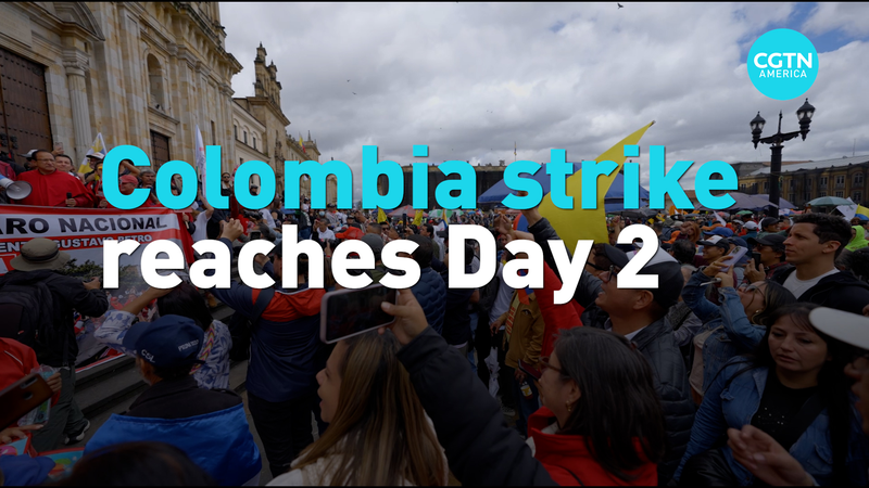 WRH5HC1K6J4ZOC2O9TW5-1 - Thế Giới Trong Tầm Tay Cuộc đình công 48 giờ của Colombia: Kêu gọi cải cách lao động video poster