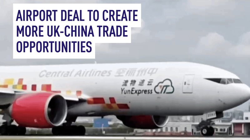 Sân bay East Midlands ra mắt các tuyến vận chuyển hàng hóa mới với Trung Quốc Sân bay East Midlands ra mắt các tuyến vận chuyển hàng hóa mới với Trung Quốc video poster