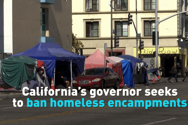 Động Thái Táo Bạo của Thống Đốc California để Cấm Lều Trại Người Vô Gia Cư Động Thái Táo Bạo của Thống Đốc California để Cấm Lều Trại Người Vô Gia Cư video poster
