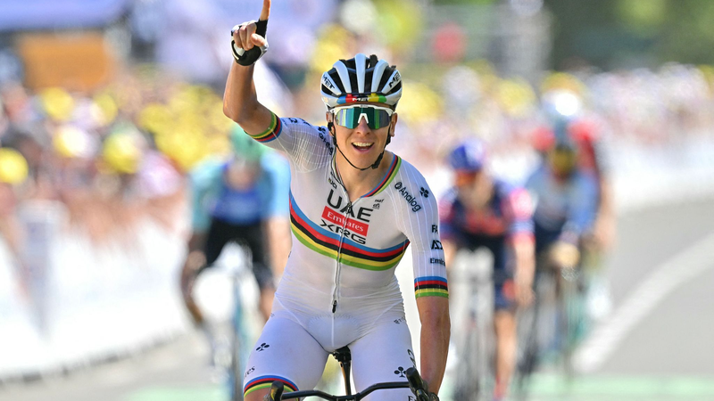 Pogacar giành lấy vị trí dẫn đầu Tour de France với chiến thắng bùng nổ ở chặng 7 Pogacar giành lấy vị trí dẫn đầu Tour de France với chiến thắng bùng nổ ở chặng 7