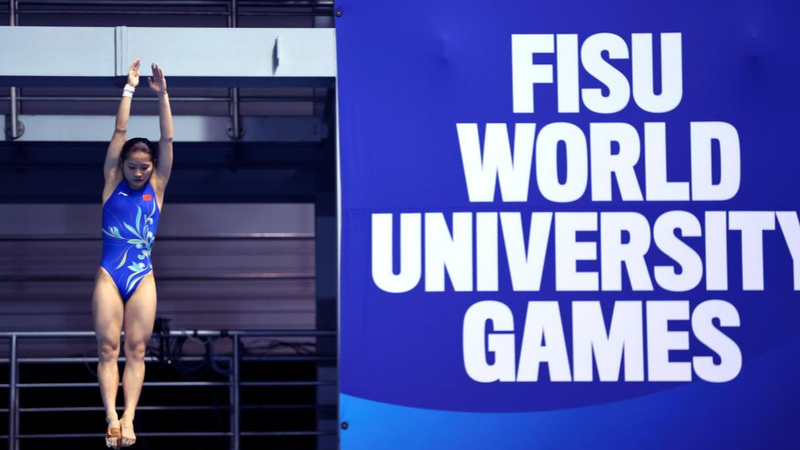 Trung Quốc thống trị nội dung cầu mềm 3 mét của nữ tại Đại hội Thể thao Sinh viên Thế giới