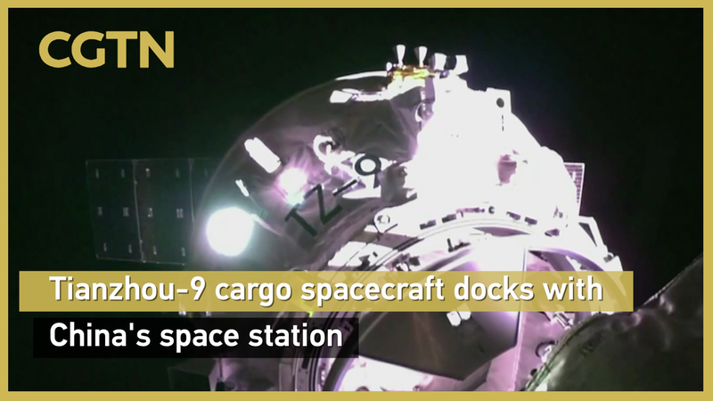 Tianzhou-9 Kết Nối Với Trạm Vũ Trụ Trung Quốc với Phi Hành Đoàn Shenzhou-20 Trên Tàu Tianzhou-9 Kết Nối Với Trạm Vũ Trụ Trung Quốc với Phi Hành Đoàn Shenzhou-20 Trên Tàu video poster