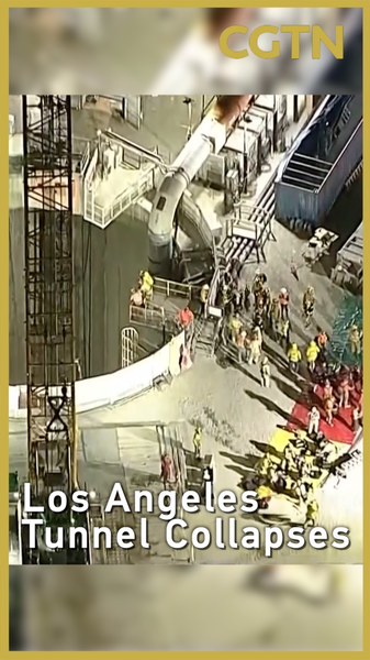 Sập hầm ở Los Angeles: Nỗ lực cứu hộ đang diễn ra Sập hầm ở Los Angeles: Nỗ lực cứu hộ đang diễn ra video poster