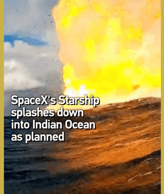 Starship của SpaceX đáp xuống Ấn Độ Dương sau chuyến bay thử nghiệm thứ 10 Starship của SpaceX đáp xuống Ấn Độ Dương sau chuyến bay thử nghiệm thứ 10 video poster