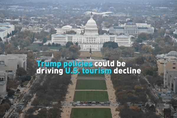 Chính sách của Trump khiến du lịch Hoa Kỳ suy giảm Chính sách của Trump khiến du lịch Hoa Kỳ suy giảm video poster