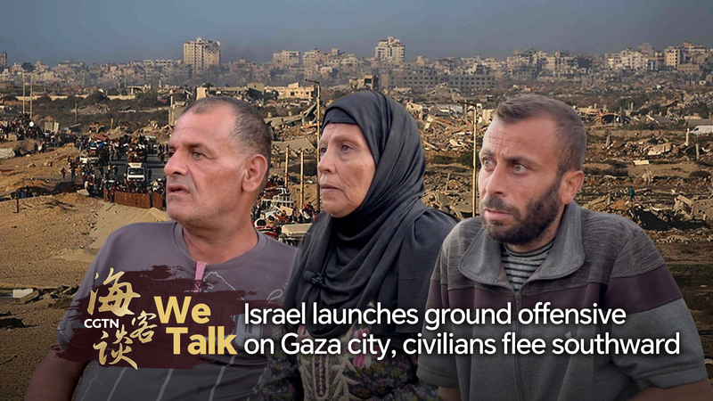 Các Gia Đình Chạy Trốn Về Phía Nam Khi Israel Phát Động Tấn Công Mặt Đất Vào Gaza video poster