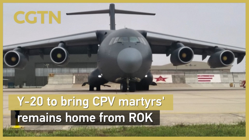 Máy bay Y-20 mang hài cốt các liệt sĩ quân tình nguyện về từ Hàn Quốc Máy bay Y-20 mang hài cốt các liệt sĩ quân tình nguyện về từ Hàn Quốc video poster