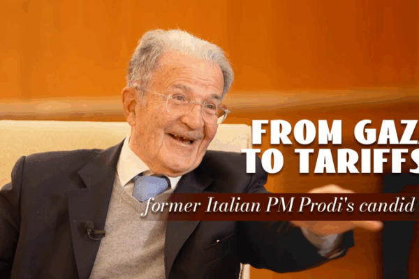 Romano Prodi về Lệnh ngừng bắn Gaza, Thuế quan Mỹ & Vai trò toàn cầu Romano Prodi về Lệnh ngừng bắn Gaza, Thuế quan Mỹ & Vai trò toàn cầu video poster