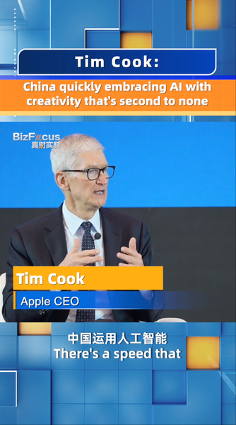 Tim Cook ca ngợi giới trẻ Trung Quốc đại lục vì sự sáng tạo nhanh chóng về AI Tim Cook ca ngợi giới trẻ Trung Quốc đại lục vì sự sáng tạo nhanh chóng về AI video poster
