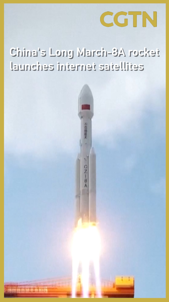 Tên lửa Trường Chinh-8A phóng 12 vệ tinh Internet Tên lửa Trường Chinh-8A phóng 12 vệ tinh Internet video poster