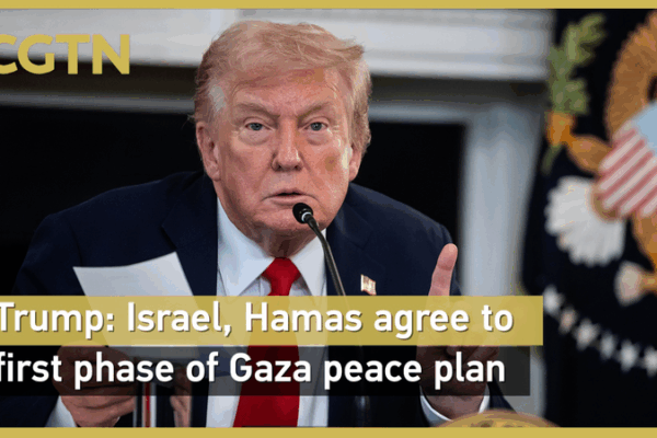 Trump: Israel và Hamas đồng ý với giai đoạn đầu của kế hoạch hòa bình Gaza video poster