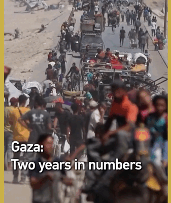 Cuộc khủng hoảng hai năm ở Gaza: Các con số tàn khốc Cuộc khủng hoảng hai năm ở Gaza: Các con số tàn khốc video poster