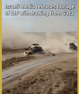 Truyền thông Israel công bố hình ảnh IDF rút lui khỏi Gaza video poster