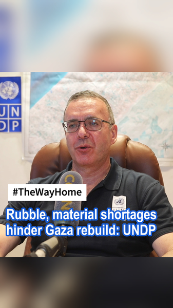 Đống đổ nát và thiếu vật liệu làm trì trệ tái thiết Gaza, UNDP cảnh báo video poster
