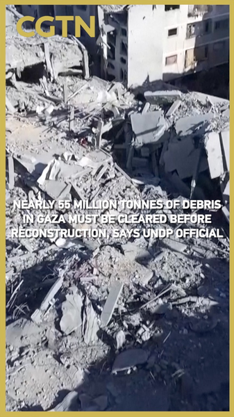 Gaza cần dọn sạch 55 triệu tấn đổ nát trước khi tái thiết, theo UNDP Gaza cần dọn sạch 55 triệu tấn đổ nát trước khi tái thiết, theo UNDP video poster