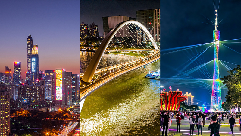 Cảnh Đêm Khu Vực Vịnh Lớn Rực Rỡ Khi Đại Hội Thể Thao Quốc Gia Kết Thúc video poster