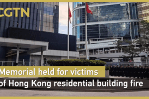 Các Quan Chức Hong Kong Vinh Danh Các Nạn Nhân Vụ Cháy Tòa Nhà Tai Po video poster