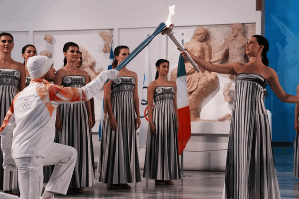 Ngọn lửa Olympic cho Milano Cortina 2026 được thắp tại Olympia cổ đại