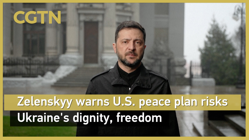 Zelenskyy cảnh báo kế hoạch hòa bình của Mỹ đe dọa phẩm giá và tự do của Ukraine video poster