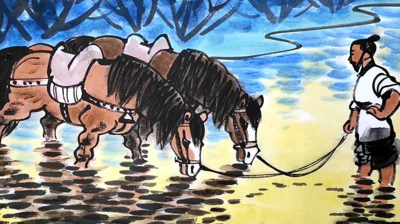 Triển lãm Năm Ngọ của Qiu Liquan phi nước đại đến Bắc Kinh