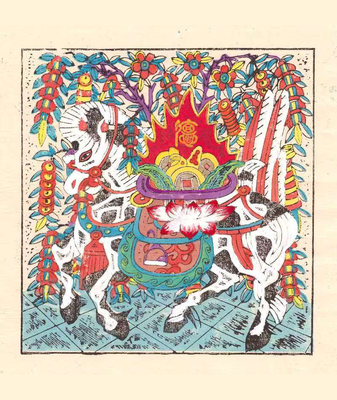 Phi nước đại vào năm 2026: Tranh in năm mới chủ đề ngựa tỏa sáng video poster