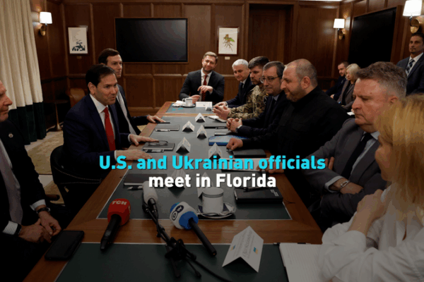 Mỹ và Ukraine Hoàn Thiện Khuôn Khổ Hòa Bình tại Florida video poster