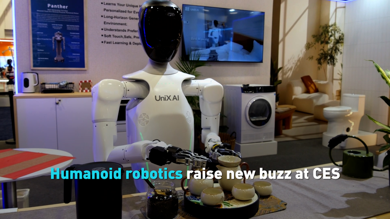 Robot hình người chiếm sóng tại CES 2026 video poster