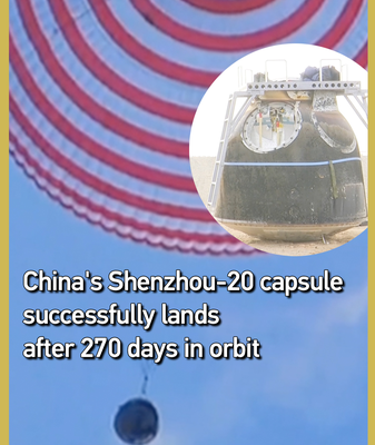 Capsule Shenzhou-20 của Trung Quốc Trở Về Sau 270 Ngày Trong Quỹ Đạo video poster
