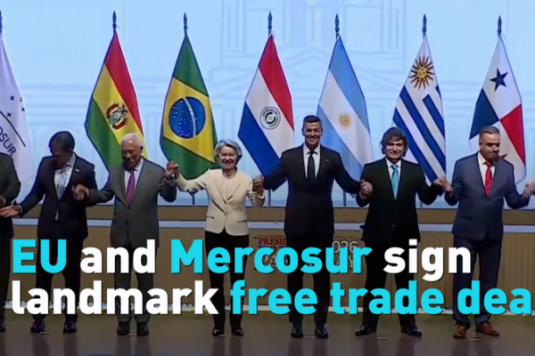 EU và Mercosur Ký Kết Thỏa Thuận Thương Mại Tự Do Lịch Sử video poster