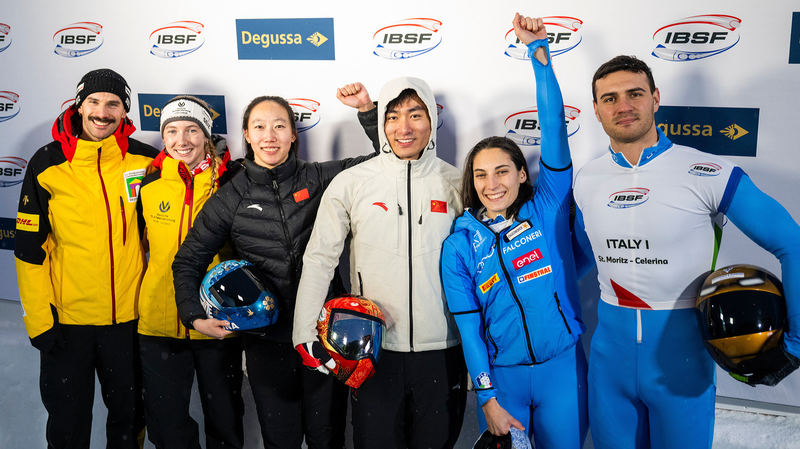 Trung Quốc Đoạt Huy Chương Vàng Ngẫu Nhiên Đội Skeleton tại World Cup IBSF St. Moritz